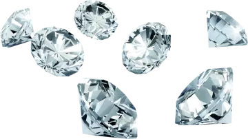 diamonds on a white background