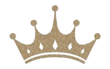a gold crown on a white background