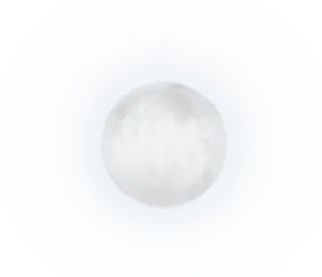 a white moon is shown in the sky