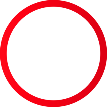 a red circle on a white background