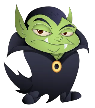 an image of a cartoon character in a witches costume