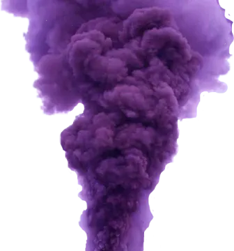 purple smoke on a white background