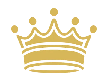 a gold crown on a white background