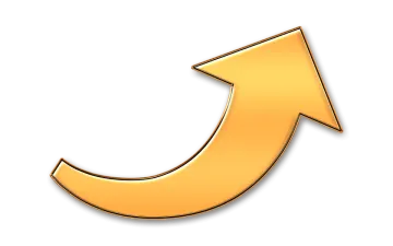 a gold arrow icon on a white background