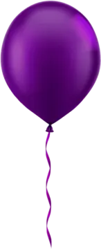 the balloon is purple