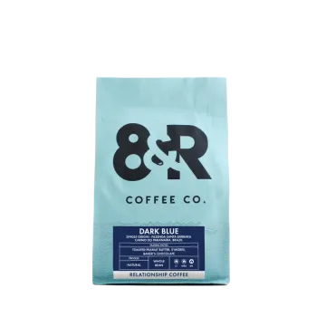 a bag of coffee with the logo on it