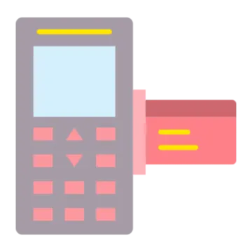 an image of a cell phone and a credit card