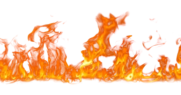 fire flames on a white background