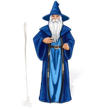 an image of a wizard holding a wand