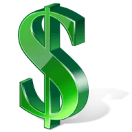 a green dollar sign