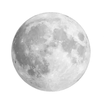 a drawing of the moon on a white background