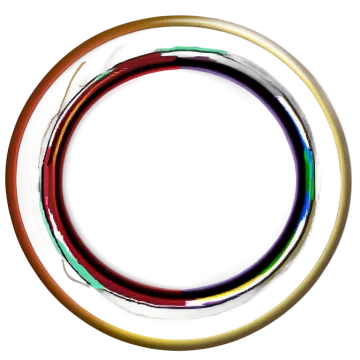 a circle made out of colored paint