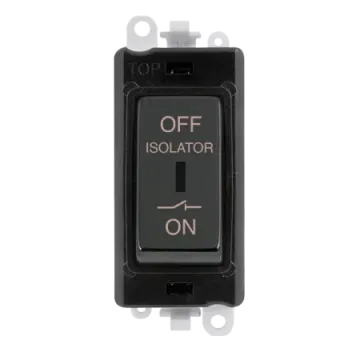 a black light switch on a white background