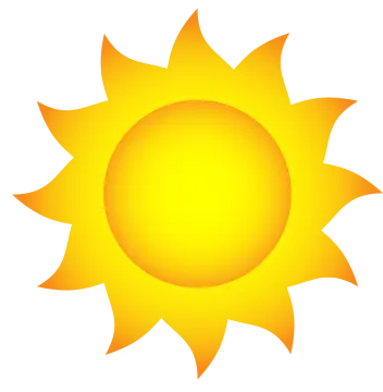 a yellow sun clipart