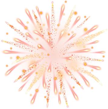 a white background with gold stars and sparkles