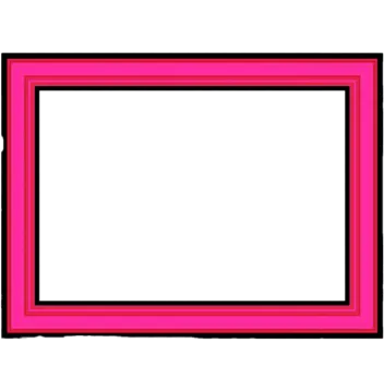 a pink frame on a white background