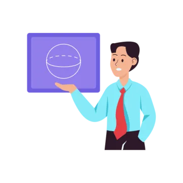 a man holding a tablet with a smiley face on it