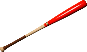 a baseball bat on a white background