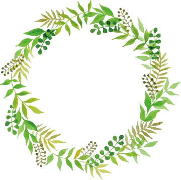 a wreath made of green leaves and berries