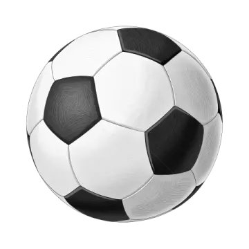a soccer ball on a white background