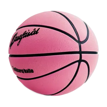 a pink basketball ball on a white background