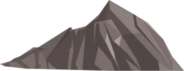 a black and white illustration of a mountain