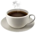a cup of coffee on a saucer