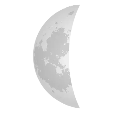 the moon with a shadow on it