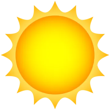 a yellow sun