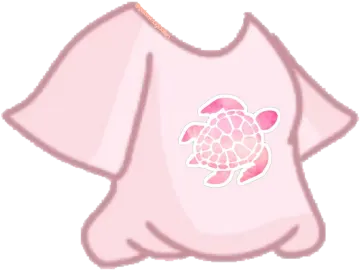 a pink t - shirt with a turtle on it