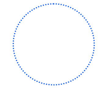 a circle with dots in the middle