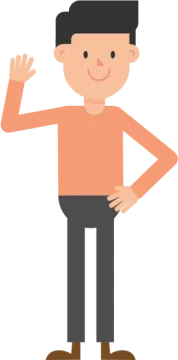 a man standing with his hands in the air