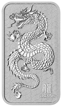 1 oz silver bar year of the dragon