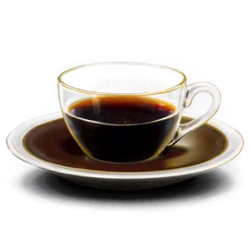 a cup of coffee on a saucer