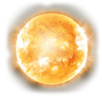 an image of the sun on a white background