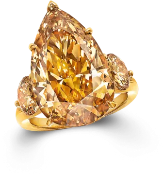 a yellow diamond on a white background