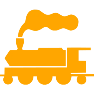 a yellow train with smoke coming out of it