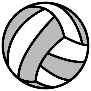 a volleyball ball on a white background