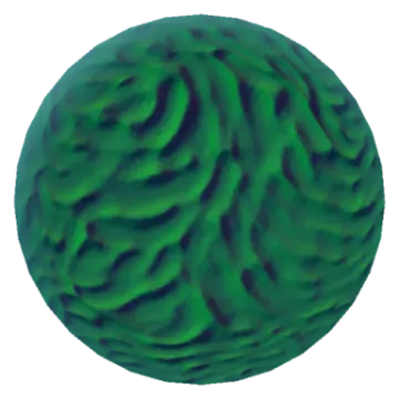 an image of a green sphere