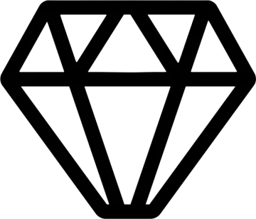 a black and white diamond