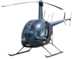 a blue helicopter on a white background