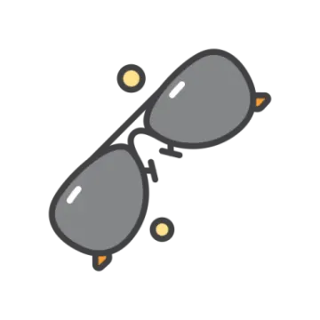 a pair of sunglasses icon