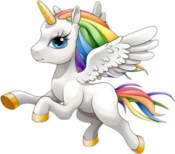 an image of a unicorn with wings