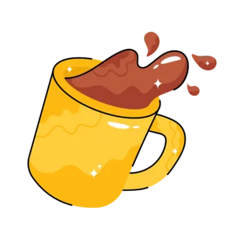a mug filled with hot chocolate