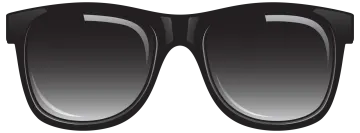 a pair of black sunglasses