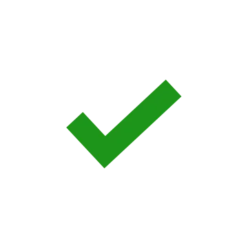 a green tick icon on a white background