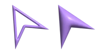 an image of a pair of purple triangles