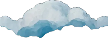 a drawing of a cloud