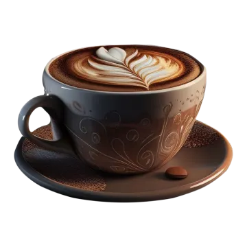 a cup of coffee on a saucer