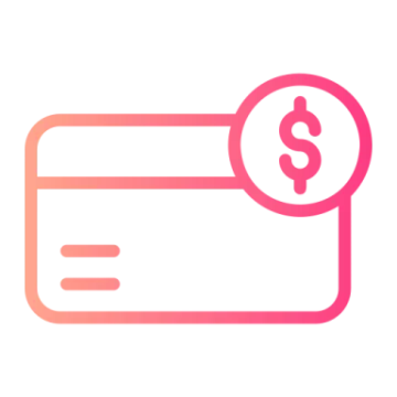 a credit card with a dollar symbol on it